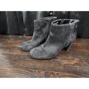 EUC A2 by Aerosoles Avenue A Black Ankle Zip Booties/Sz. 8M